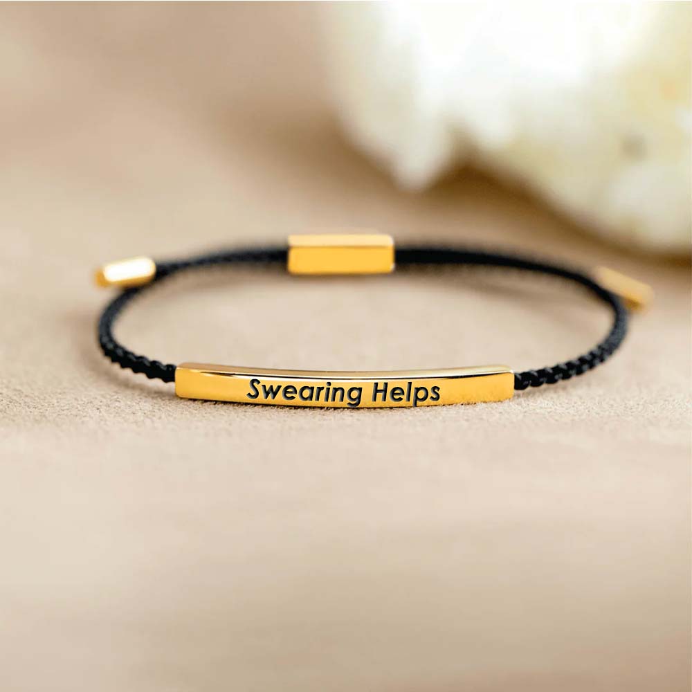 Swearing Helps Tube Bracelet-Jolura
