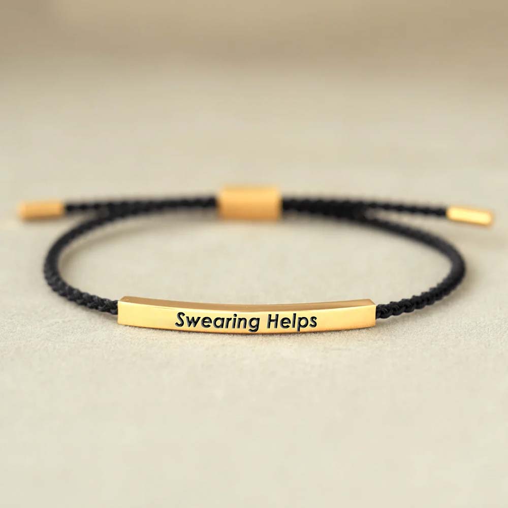 Swearing Helps Tube Bracelet-Jolura