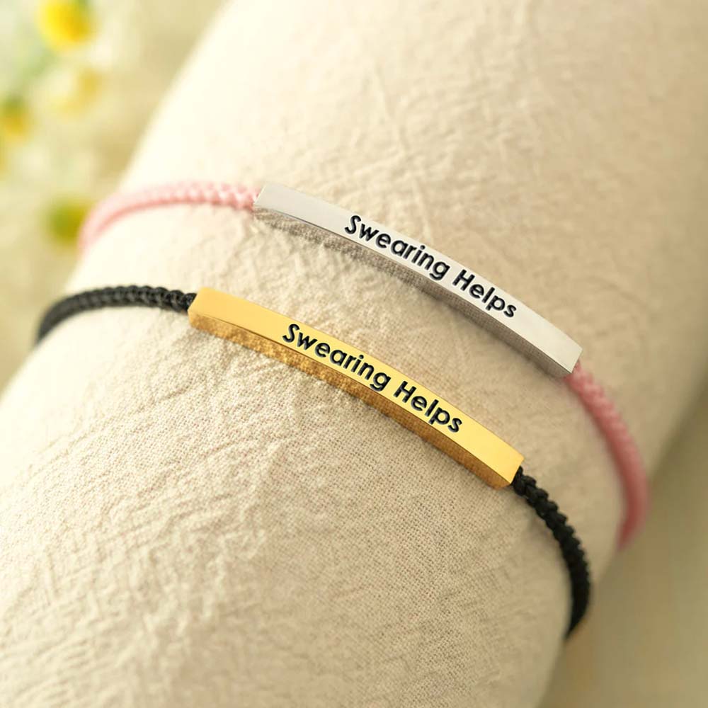 Swearing Helps Tube Bracelet-Jolura