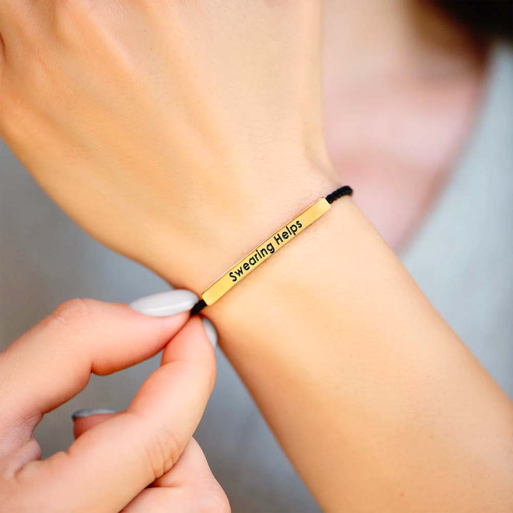 Swearing Helps Tube Bracelet-Jolura