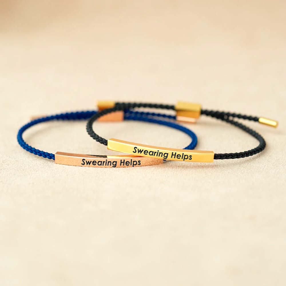 Swearing Helps Tube Bracelet-Jolura