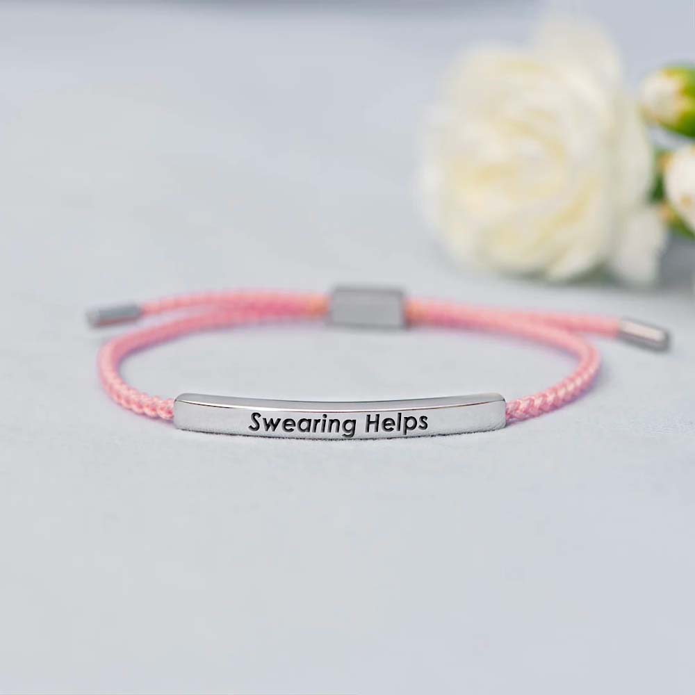 Swearing Helps Tube Bracelet-Jolura