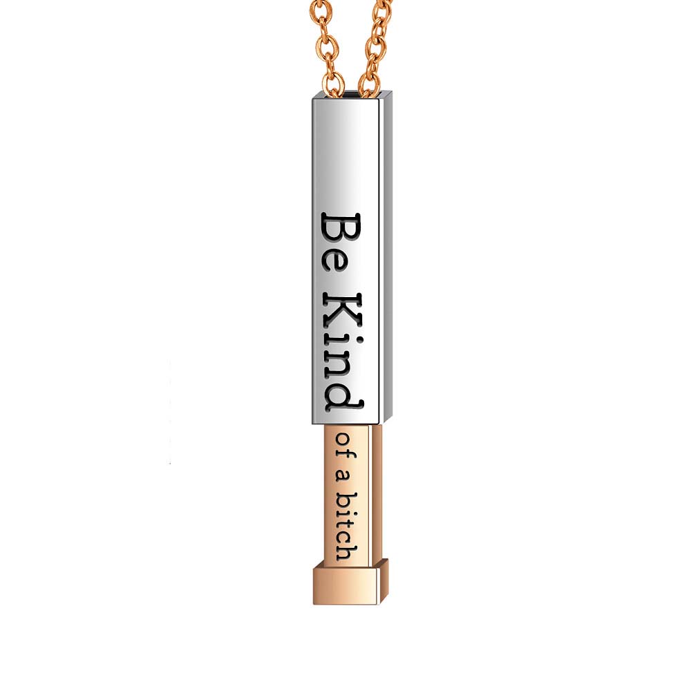 Be Kind...Of A Bi♥ch - Hidden Message Necklace-Jolura
