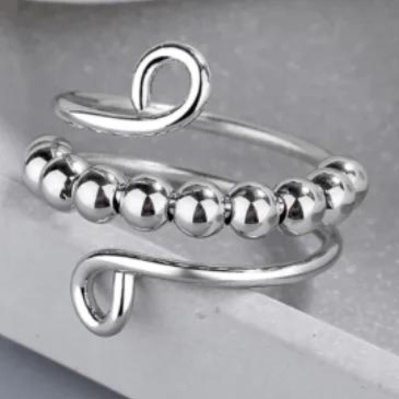 To Daughter - Drive Away Your Anxiety Circle Beads Fidget Ring-Jolura