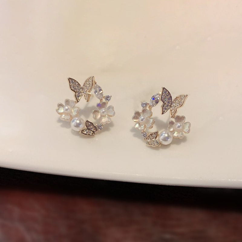 Floral Wreath Earrings-Jolura