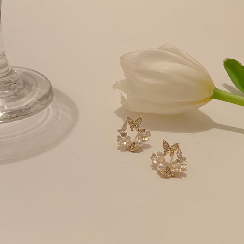 Floral Wreath Earrings-Jolura