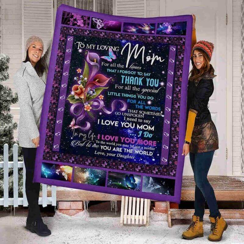 To My Mom - From Daughter  - B099 - Premium Blanket-Jolura