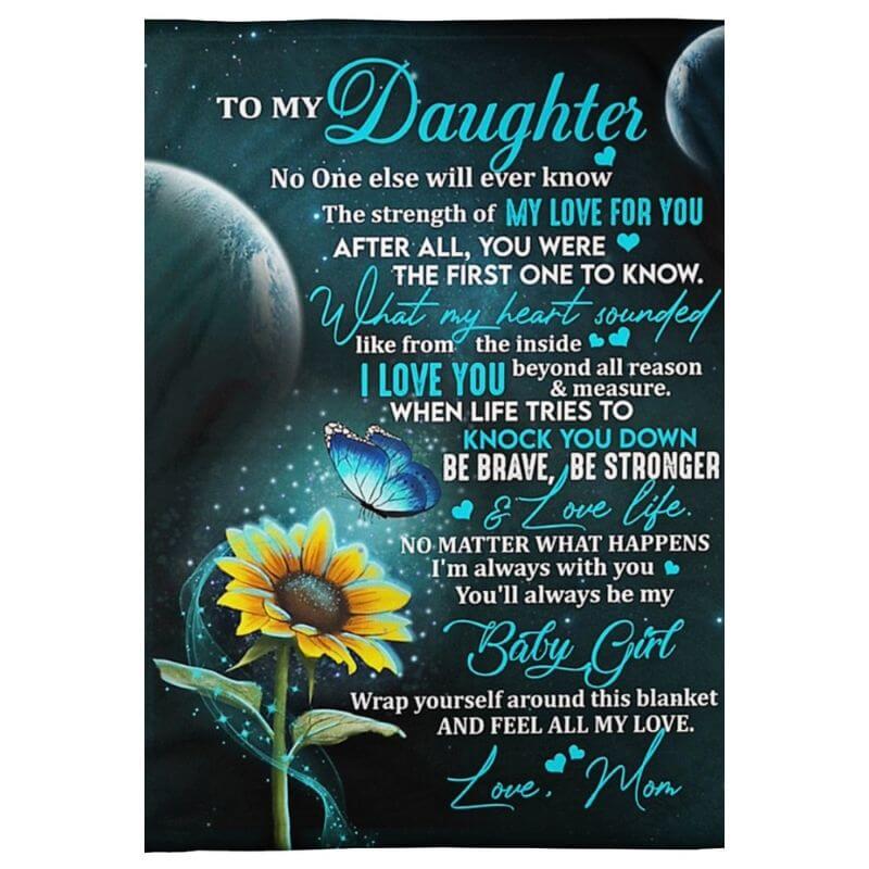To My Daughter - From  Mom - A375 - Premium Blanket-Jolura