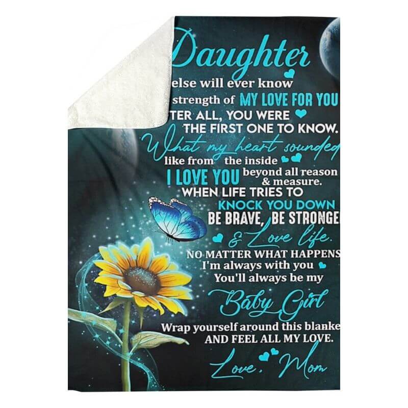 To My Daughter - From  Mom - A375 - Premium Blanket-Jolura