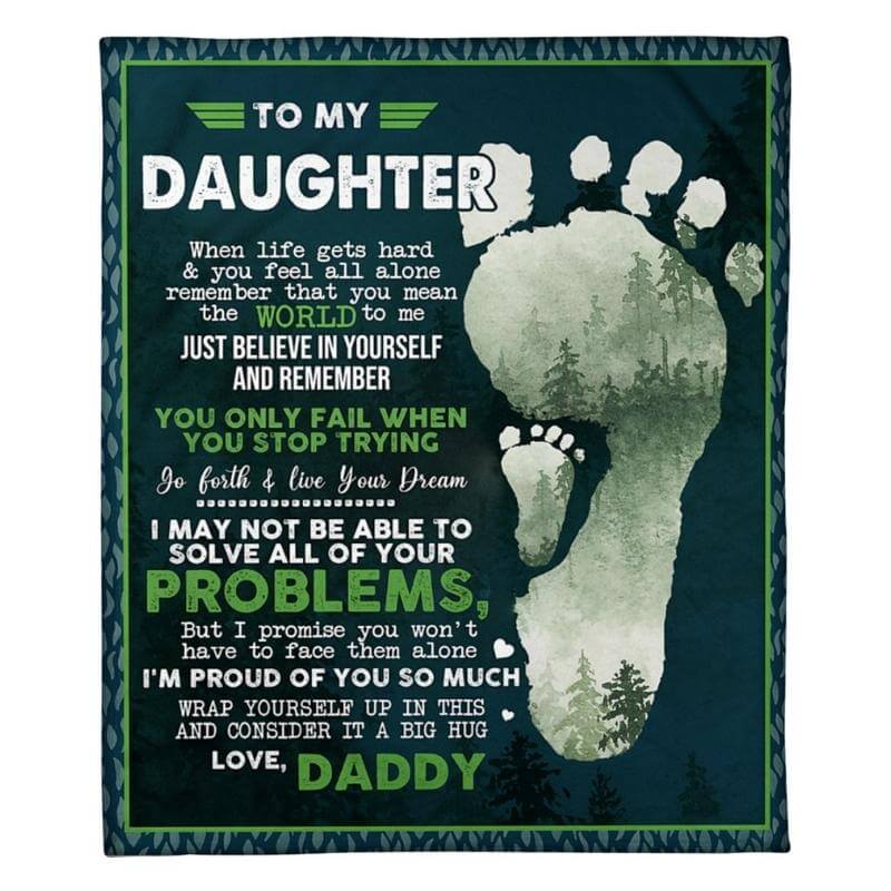 To My Daughter - From Dad - A324 - Premium Blanket-Jolura