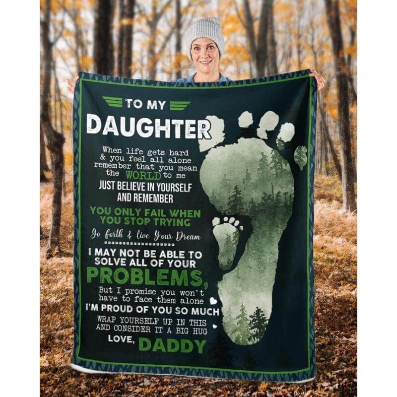 To My Daughter - From Dad - A324 - Premium Blanket-Jolura