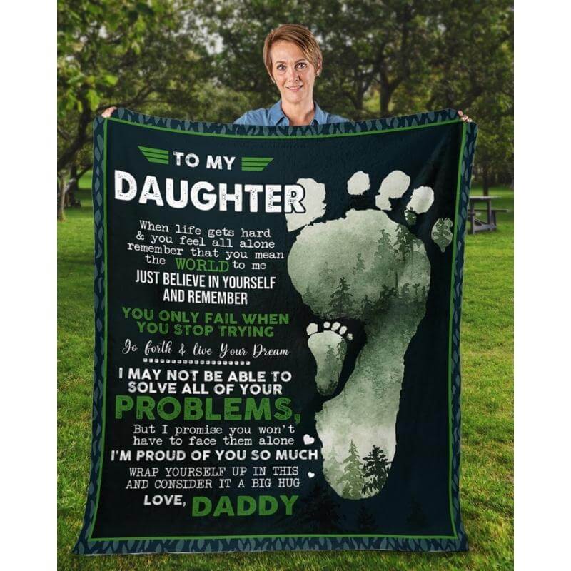 To My Daughter - From Dad - A324 - Premium Blanket-Jolura