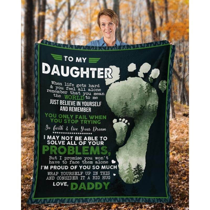 To My Daughter - From Dad - A324 - Premium Blanket-Jolura