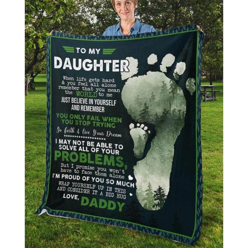 To My Daughter - From Dad - A324 - Premium Blanket-Jolura