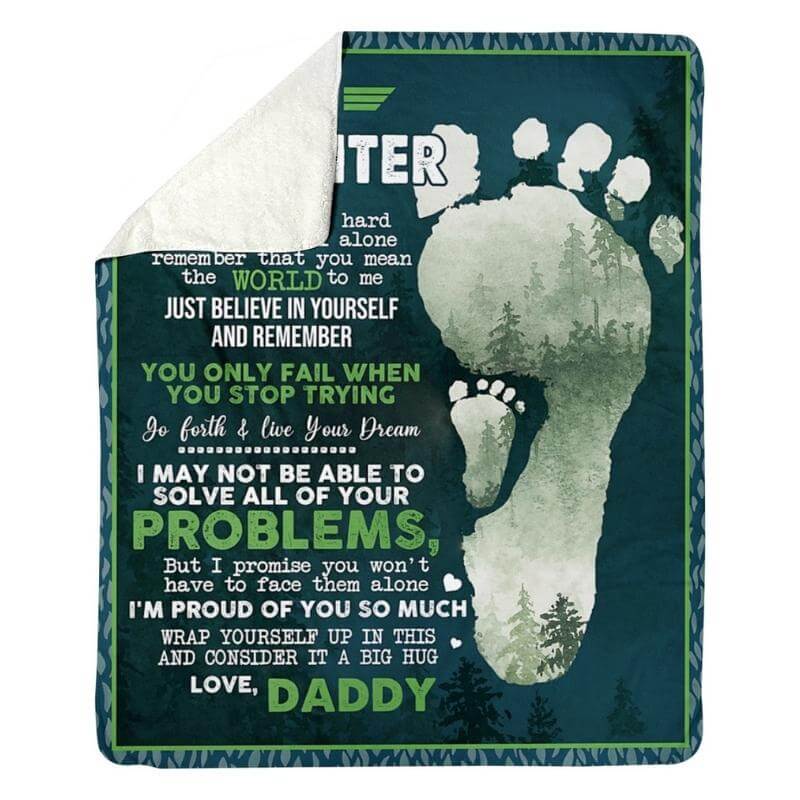 To My Daughter - From Dad - A324 - Premium Blanket-Jolura