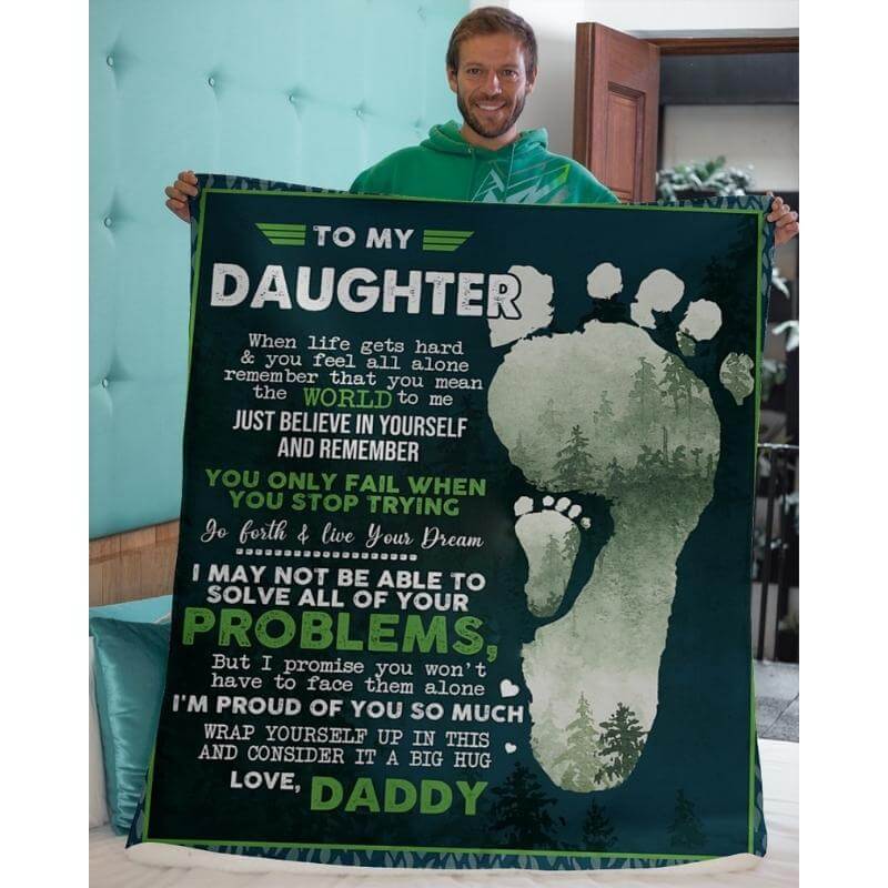To My Daughter - From Dad - A324 - Premium Blanket-Jolura