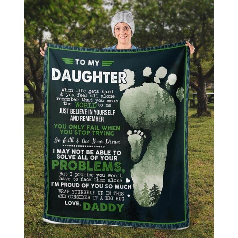 To My Daughter - From Dad - A324 - Premium Blanket-Jolura