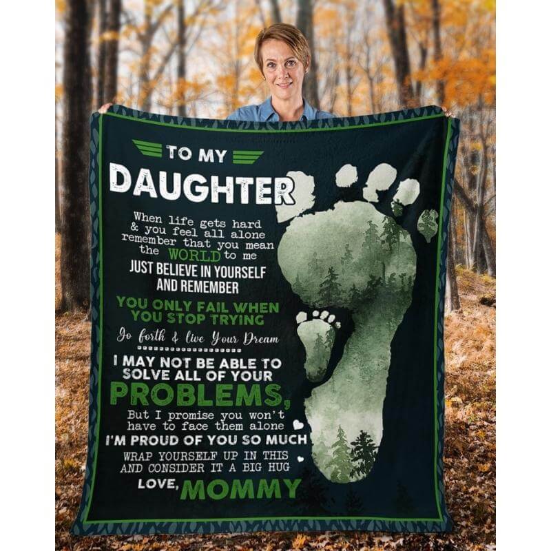 To My Daughter - From Mom - A324 - Premium Blanket-Jolura