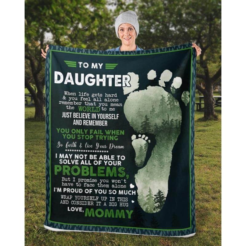 To My Daughter - From Mom - A324 - Premium Blanket-Jolura