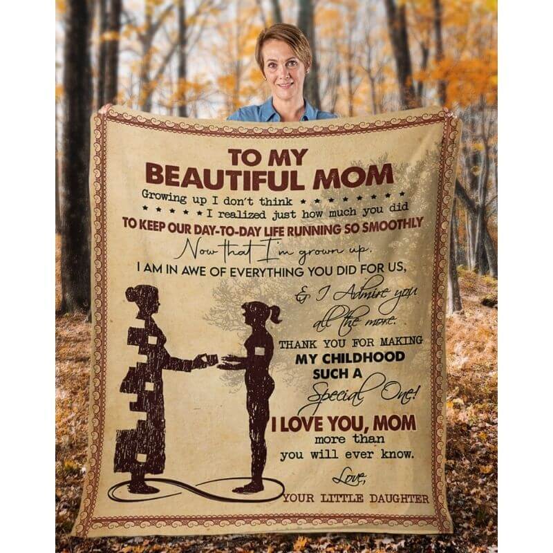To My Mom - From Daughter  - A367 - Premium Blanket-Jolura