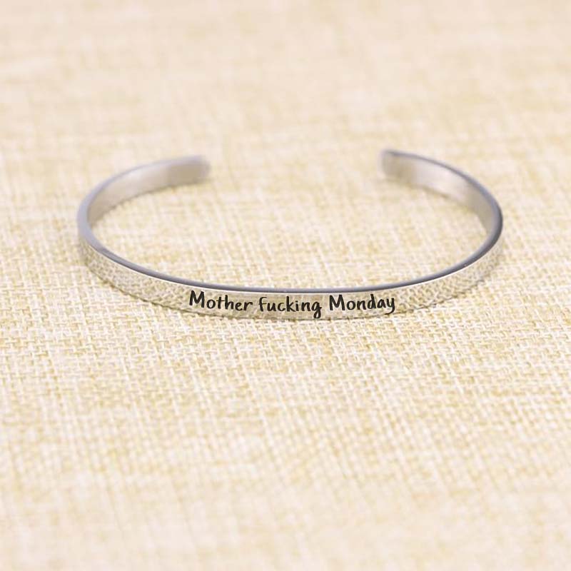 Sarcastic Souls Work Mood Engraved Bracelets-Jolura