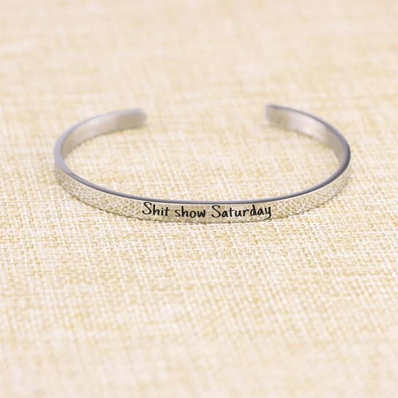 Sarcastic Souls Work Mood Engraved Bracelets-Jolura