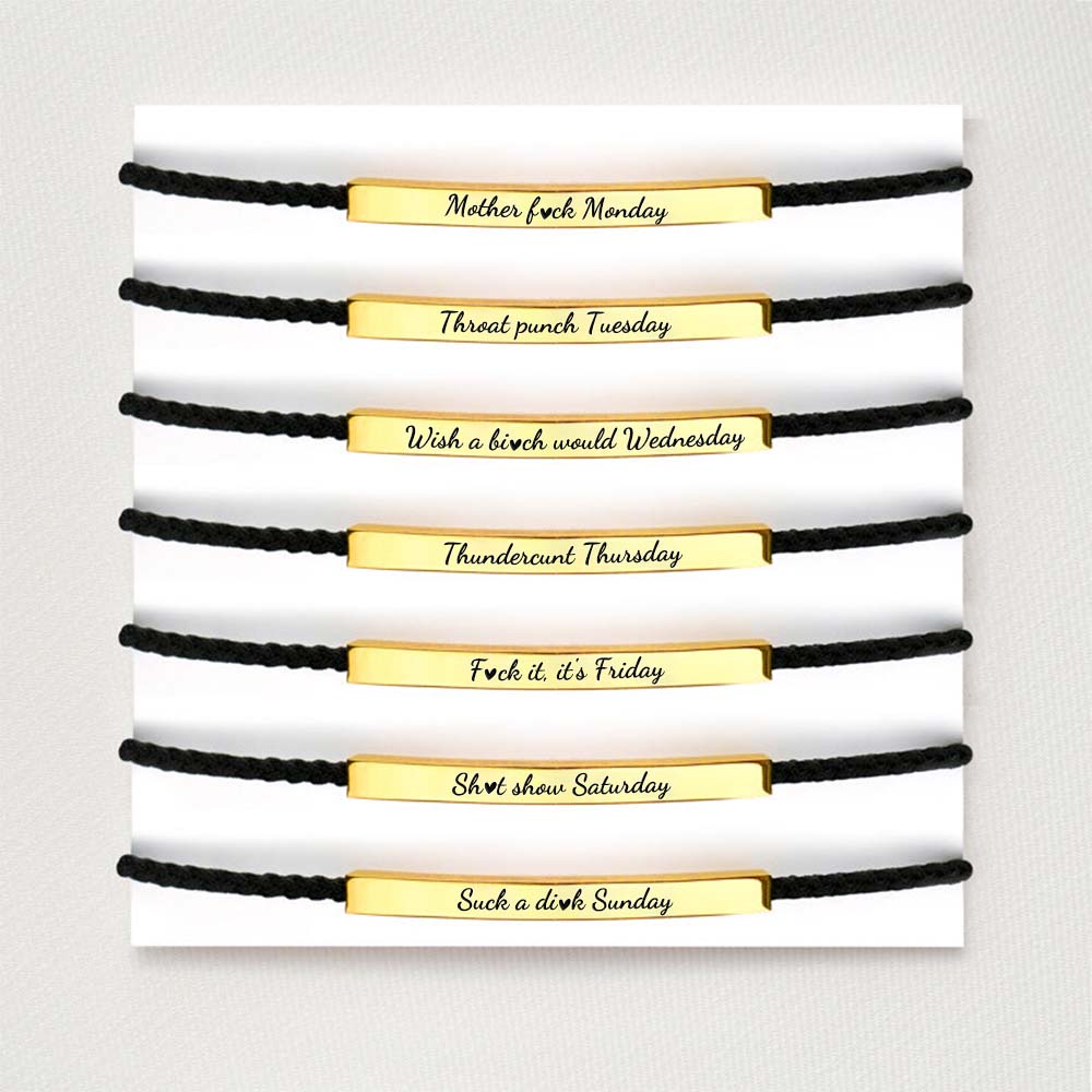 Sarcastic Souls Work Mood Tube Bracelets-Jolura