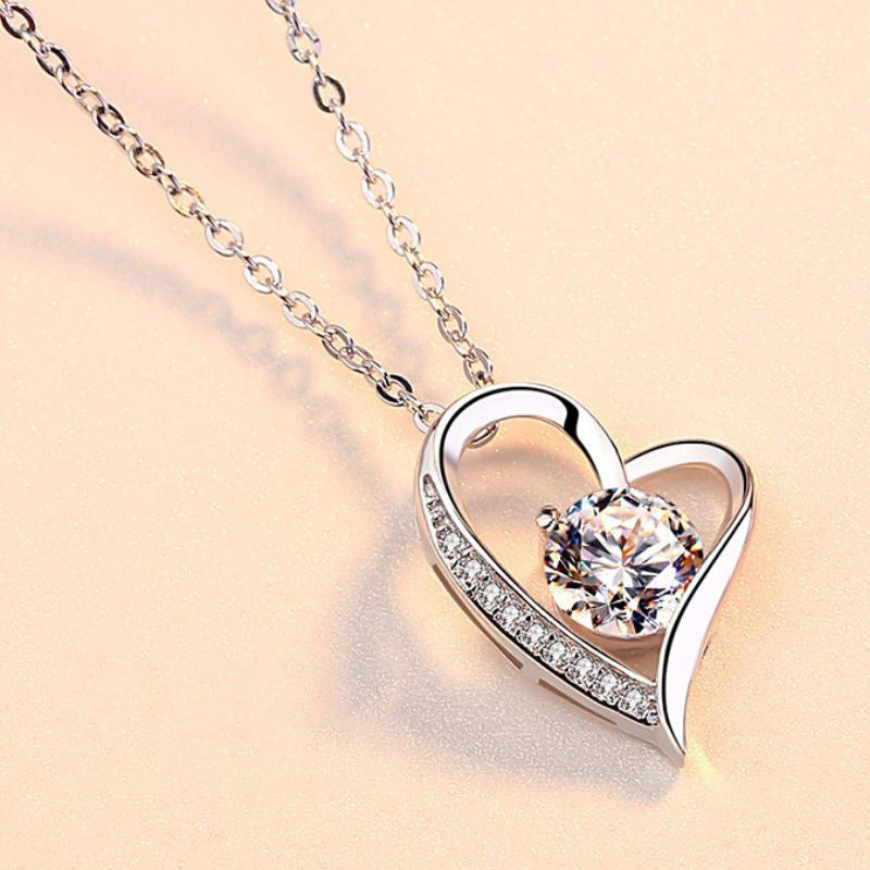 To My Beautiful Daughter - Always Keep Me in Your Heart - Forever Love Necklace-Jolura