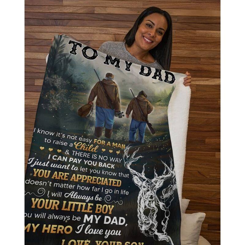 To My Dad - From Son - A366 - Premium Blanket-Jolura