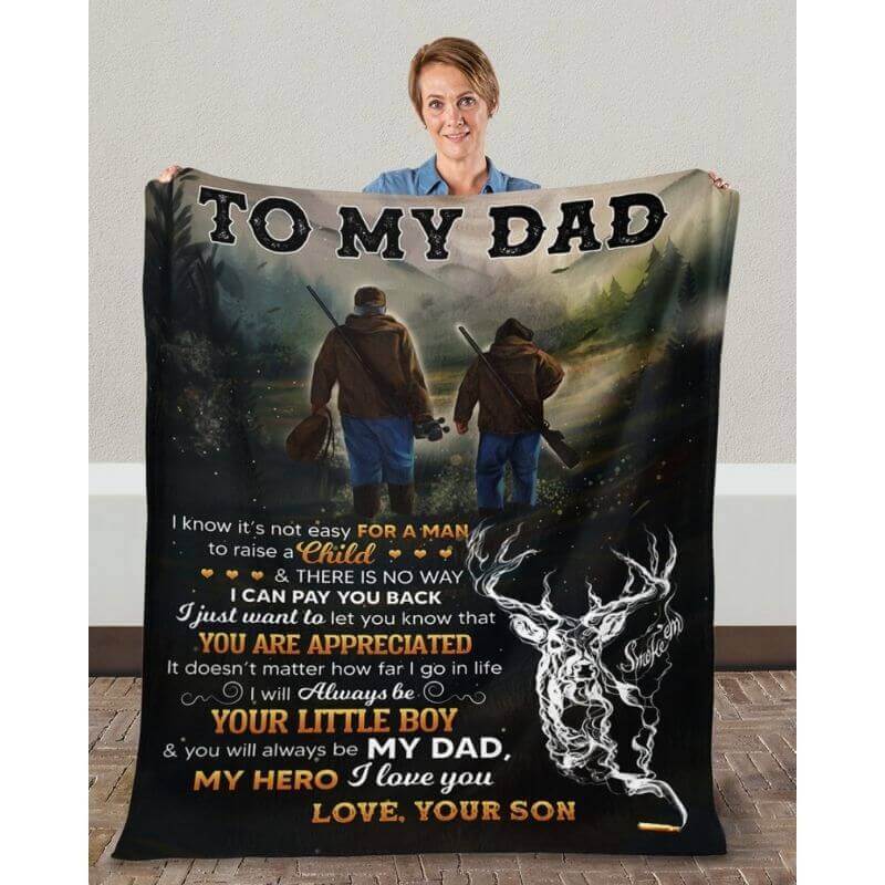 To My Dad - From Son - A366 - Premium Blanket-Jolura