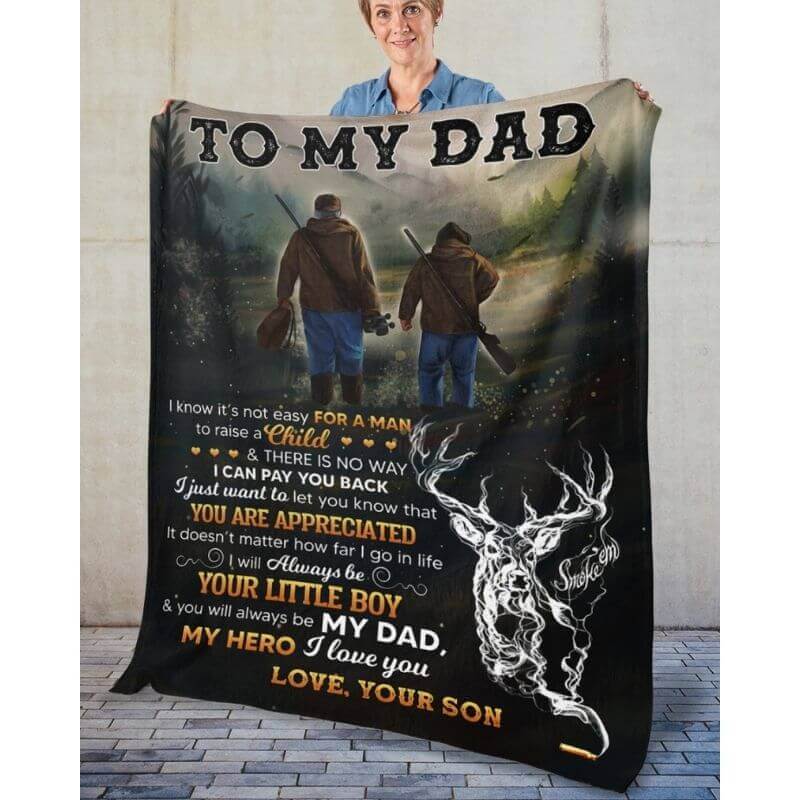 To My Dad - From Son - A366 - Premium Blanket-Jolura