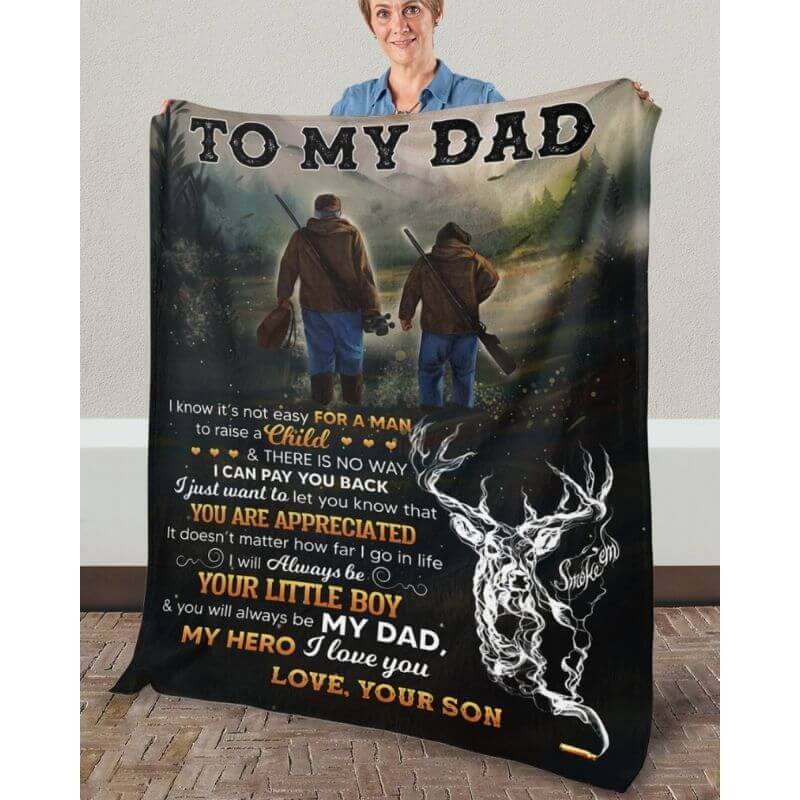 To My Dad - From Son - A366 - Premium Blanket-Jolura