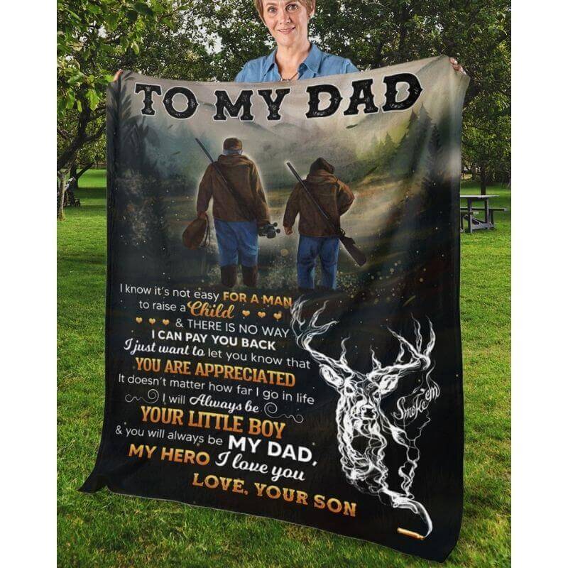 To My Dad - From Son - A366 - Premium Blanket-Jolura