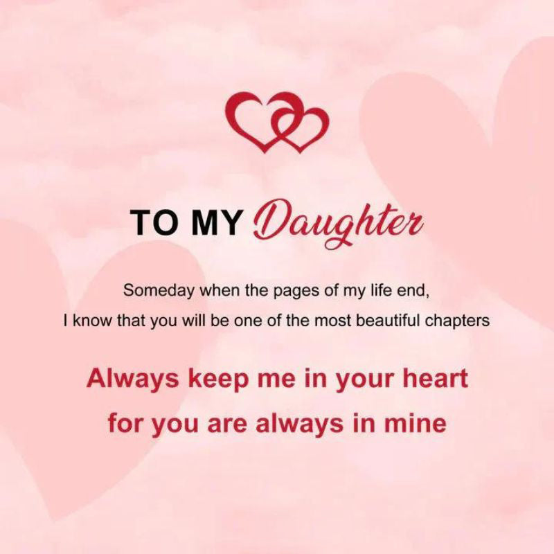 To My Daughter - Always Keep Me in Your Heart - Infinity Bracelet-Jolura