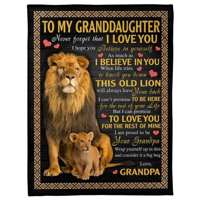 To My Granddaughter - From Grandpa - A387 - Premium Blanket-Jolura