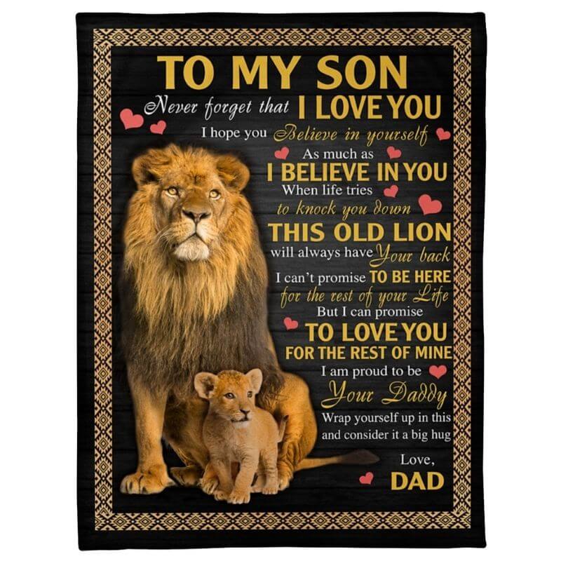To My Son - From Dad - A387 - Premium Blanket-Jolura
