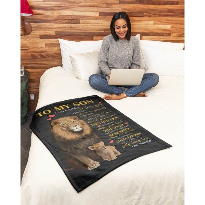 To My Son - From Dad - A384 - Premium Blanket-Jolura