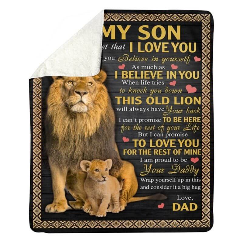 To My Son - From Dad - A387 - Premium Blanket-Jolura