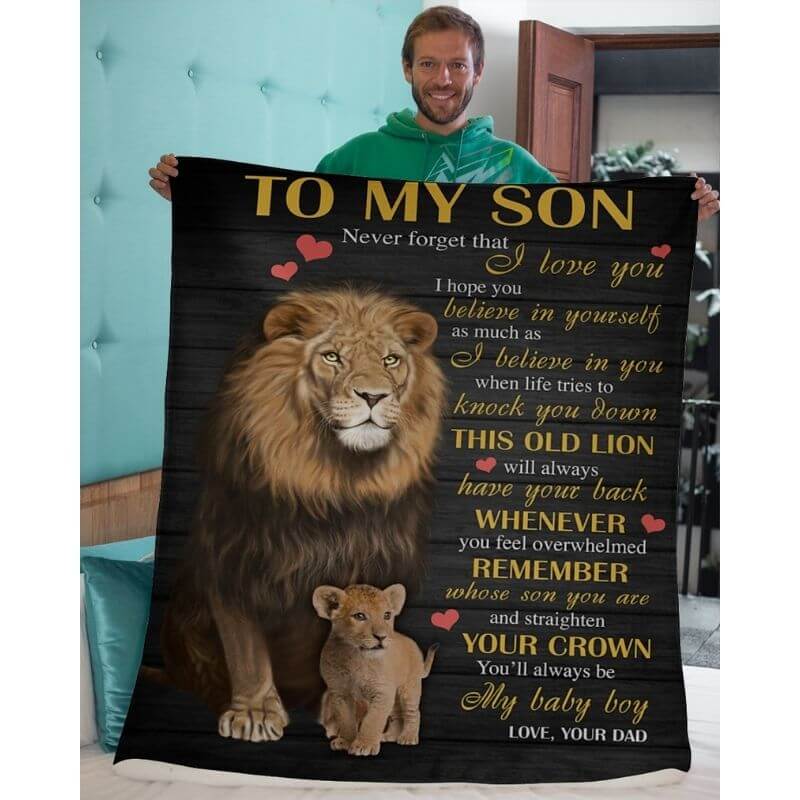 To My Son - From Dad - A384 - Premium Blanket-Jolura