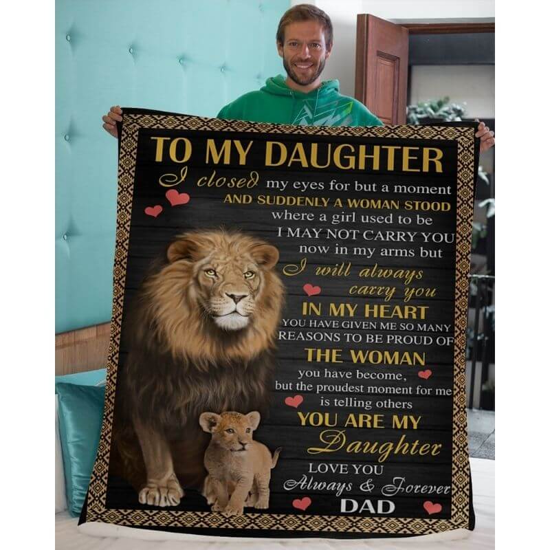 To My Daughter - From Dad - A383 - Premium Blanket-Jolura