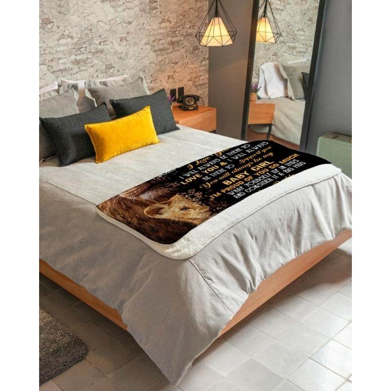 To My Daughter - From Dad - A322 - Premium Blanket-Jolura