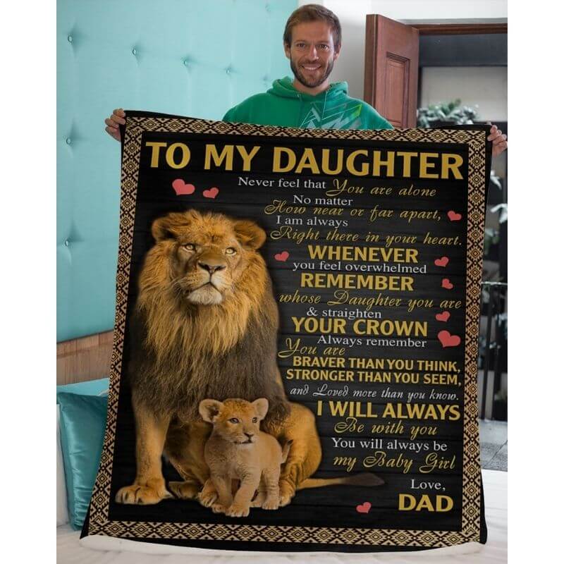 To My Daughter - From Dad - A385 - Premium Blanket-Jolura