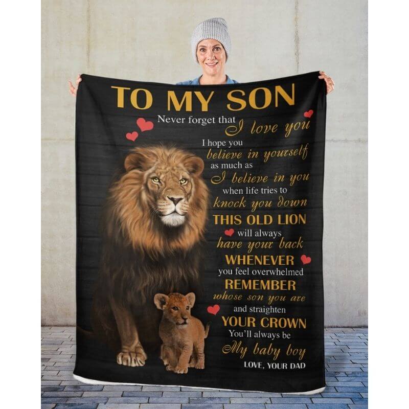 To My Son - From Dad - A384 - Premium Blanket-Jolura