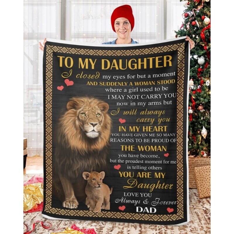 To My Daughter - From Dad - A383 - Premium Blanket-Jolura