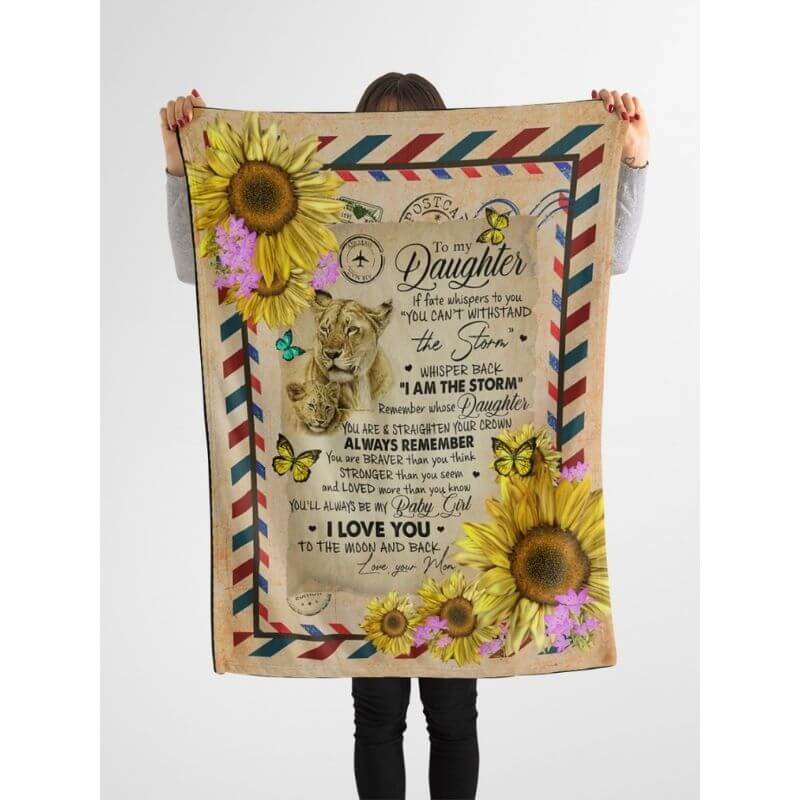 To My Daughter - From Mom  - A374 - Premium Blanket-Jolura