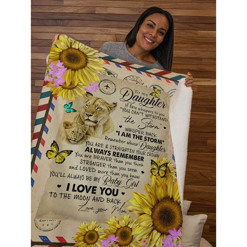 To My Daughter - From Mom  - A374 - Premium Blanket-Jolura