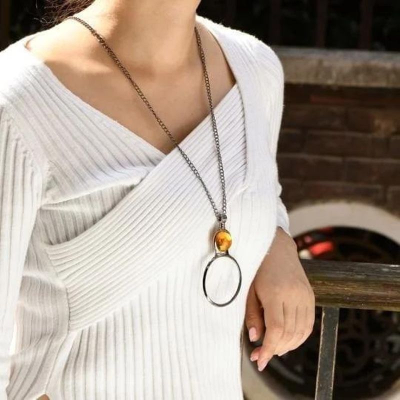 To My Mom - Magnifying Glass Pendant Necklace-Jolura