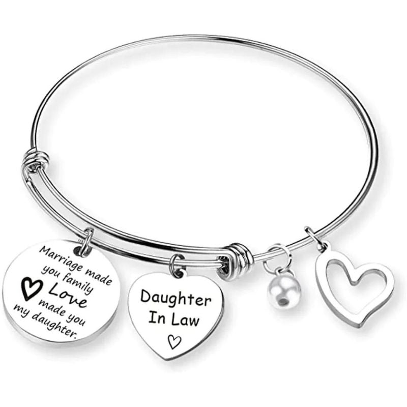 To My Daughter-in-law - Marriage Made You Family Love Made You My Daughter - Adjust Bracelet-Jolura
