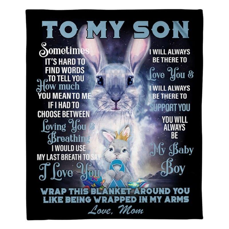 To My Son - From Mom  - A373 - Premium Blanket-Jolura