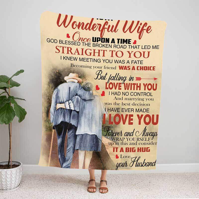 To My Wife - From Husband  - F009 - Premium Blanket-Jolura